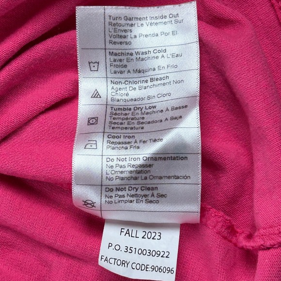 Carhartt Long Sleeve T-Shirt Women 1X Pink Loose Fit TK0231-W - Picture 5 of 9